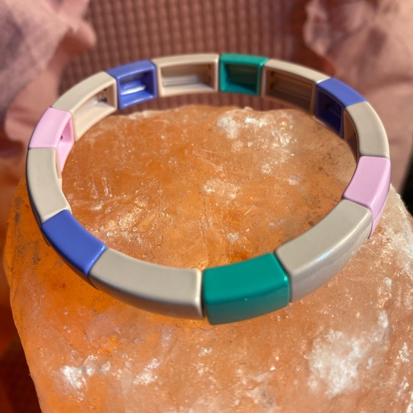 NWT PERFECT VALENTINE FUN PURPLE POPSICLE STRETCH BRACELET ANY AGE - Picture 4 of 8